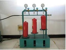 Teste hidrostático extintor